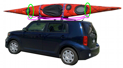 Cheap DIY Kayak Locking cable for road trips